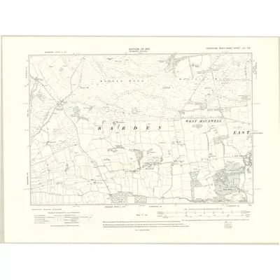 1911 Map of Yorkshire LIII.SE, 1915 Print