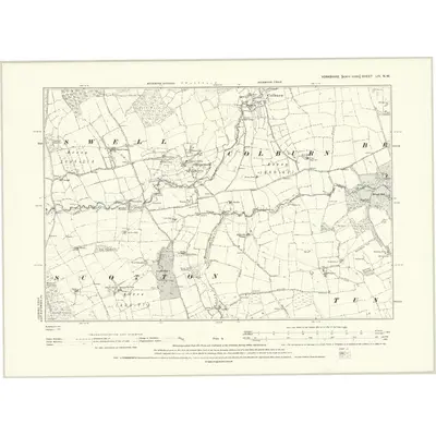 1891 Map of Yorkshire LIV.NW, 1895 Print