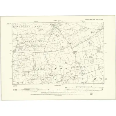 1891 Map of Yorkshire LIV.SW, 1895 Print