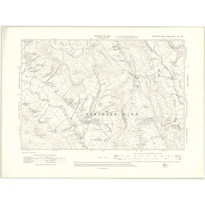 1910 Map of Yorkshire LIX.NW, 1914 Print