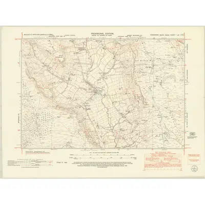 1950 Map of Yorkshire LIX.SW, 1952 Print