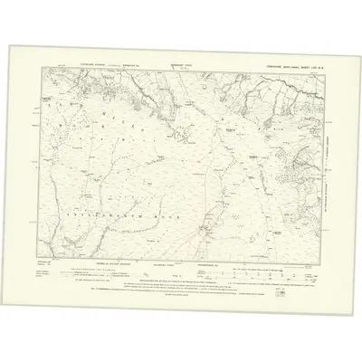 1890 Map of Yorkshire LVII.NE, 1895 Print
