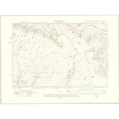 1910 Map of Yorkshire LVII.NE, 1914 Print