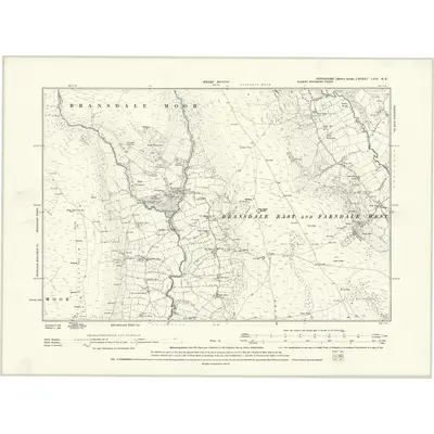 1890 Map of Yorkshire LVIII.NE, 1895 Print