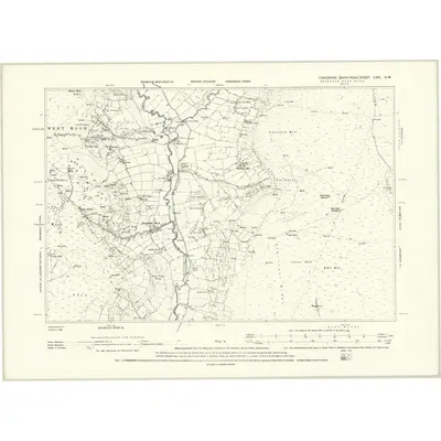1889 Map of Yorkshire LVIII.SW, 1895 Print