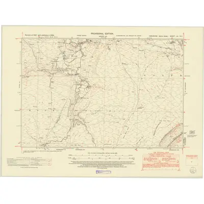 1950 Map of Yorkshire LX.NE, 1952 Print