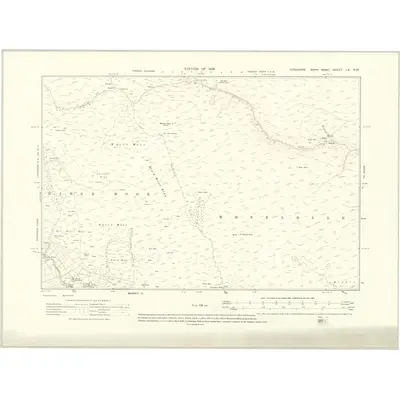 1910 Map of Yorkshire LX.NW, 1919 Print