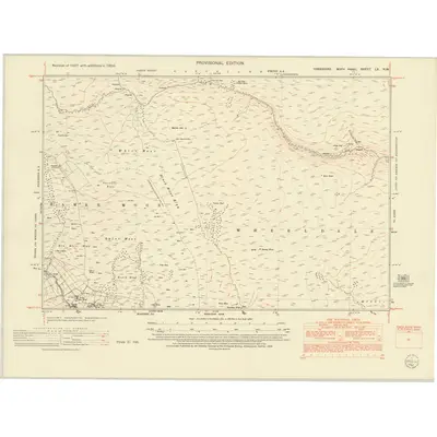 1950 Map of Yorkshire LX.NW, 1952 Print