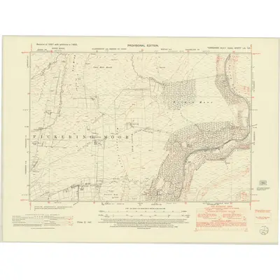 1950 Map of Yorkshire LX.SE, 1952 Print