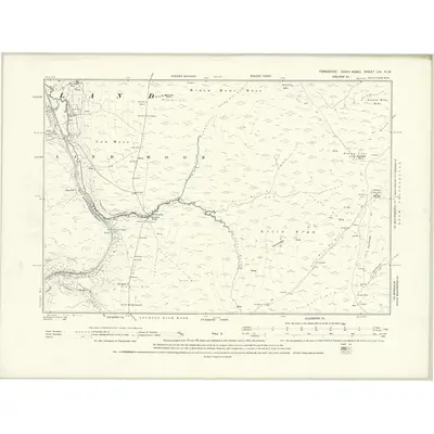 1889 Map of Yorkshire LXI.NW, 1895 Print