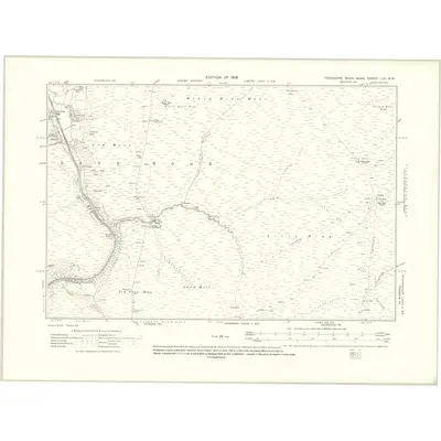 1910 Map of Yorkshire LXI.NW, 1919 Print