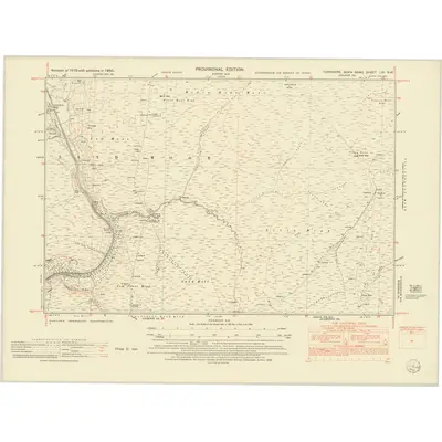 1950 Map of Yorkshire LXI.NW, 1952 Print