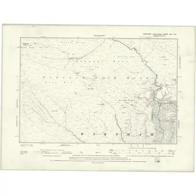 1889 Map of Yorkshire LXI.SE, 1895 Print
