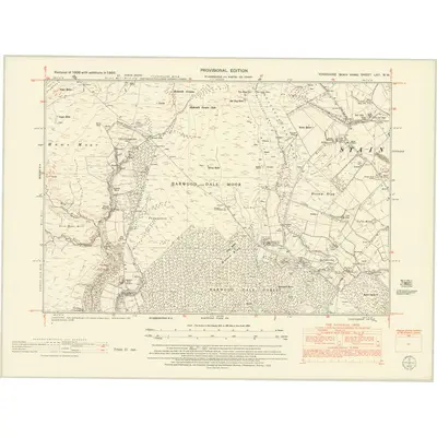 1950 Map of Yorkshire LXII.NW, 1952 Print