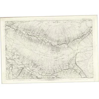 1892 Map of Yorkshire LXIV, 1896 Print