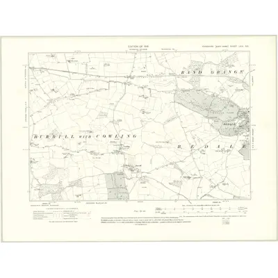 1911 Map of Yorkshire LXIX.SE, 1919 Print