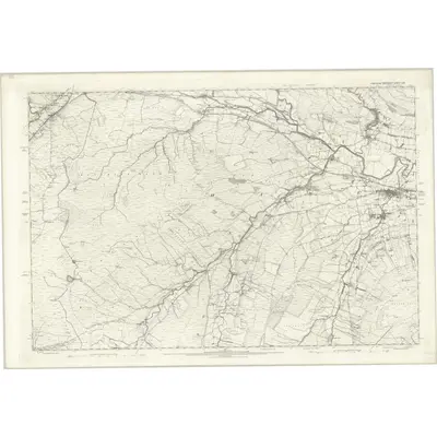 1892 Map of Yorkshire LXV, 1896 Print