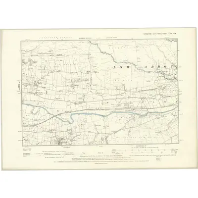 1892 Map of Yorkshire LXVI.NW, 1895 Print