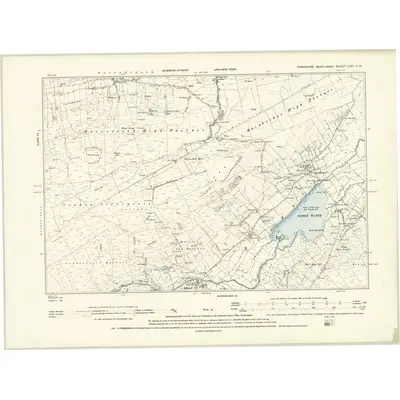 1892 Map of Yorkshire LXVI.SW, 1895 Print
