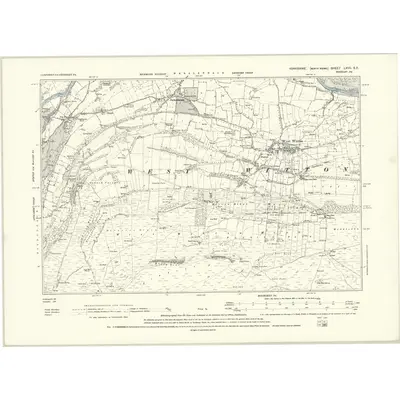 1891 Map of Yorkshire LXVII.SE, 1895 Print