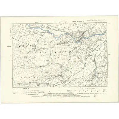 1891 Map of Yorkshire LXVII.SW, 1895 Print