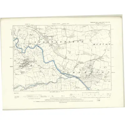 1891 Map of Yorkshire LXVIII.SE, 1895 Print