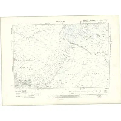 1907 Map of Yorkshire LXXIX.NE, 1910 Print