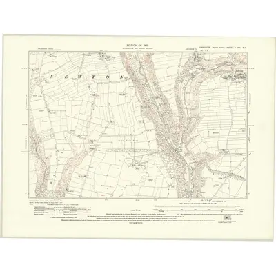 1926 Map of Yorkshire LXXV.SE, 1930 Print