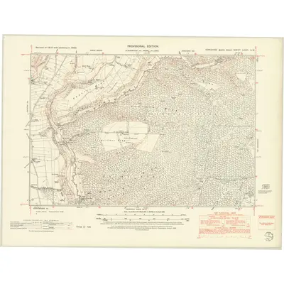 1950 Map of Yorkshire LXXVI.SW, 1952 Print