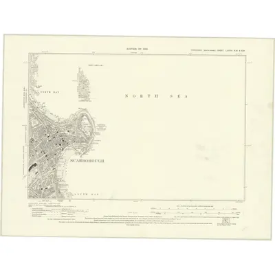 1926 Map of Yorkshire LXXVIII.NW & LXXVIII.SW, 1930 Print