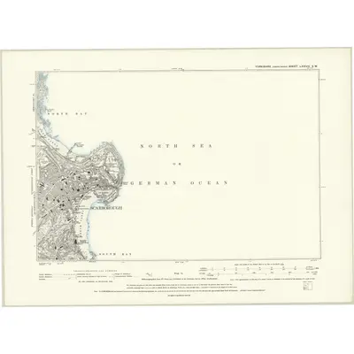 1890 Map of Yorkshire LXXVIII.SW, 1895 Print