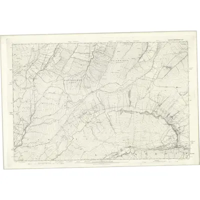 1893 Map of Yorkshire LXXXI, 1896 Print