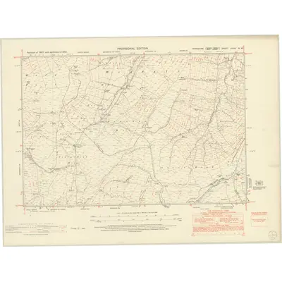 1950 Map of Yorkshire LXXXI.NW, 1954 Print