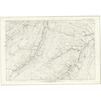 1892 Map of Yorkshire LXXXIII, 1896 Print