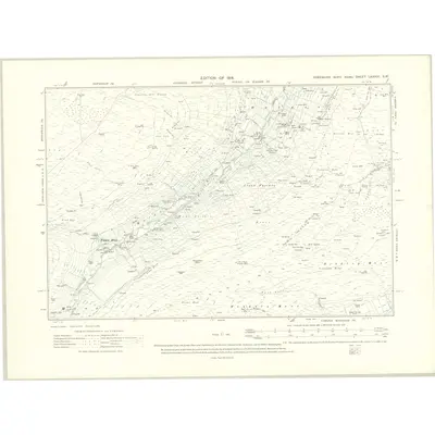 1910 Map of Yorkshire LXXXIII.SW, 1914 Print