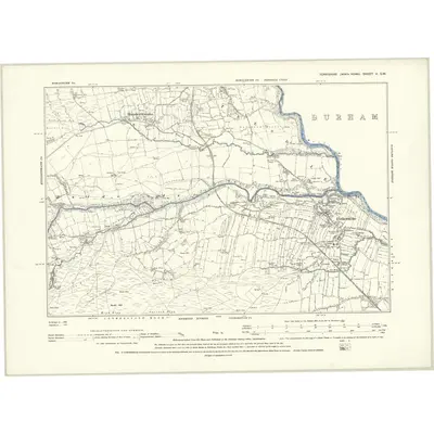 1892 Map of Yorkshire V.SW, 1895 Print