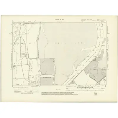 1913 Map of Yorkshire VI.NE, 1920 Print