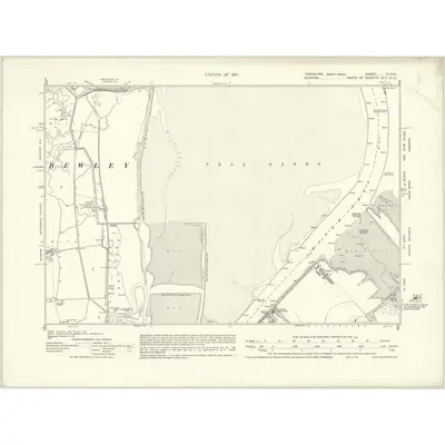 1927 Map of Yorkshire VI.NE, 1931 Print