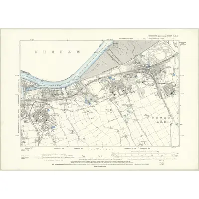 1892 Map of Yorkshire VI.SE, 1895 Print