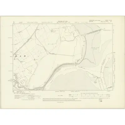 1913 Map of Yorkshire VIA.SE, 1920 Print