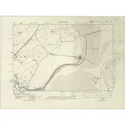 1927 Map of Yorkshire VIA.SE, 1931 Print
