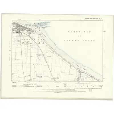 1893 Map of Yorkshire VII.NE, 1895 Print
