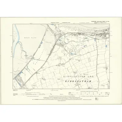 1893 Map of Yorkshire VII.NW, 1895 Print