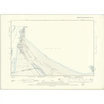 1893 Map of Yorkshire VIIA.SW, 1895 Print