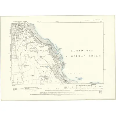 1889 Map of Yorkshire XCIV.NW, 1895 Print