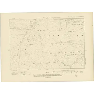 1907 Map of Yorkshire XCIX.SE, 1910 Print