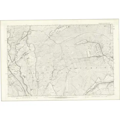 1893 Map of Yorkshire XCVII, 1896 Print