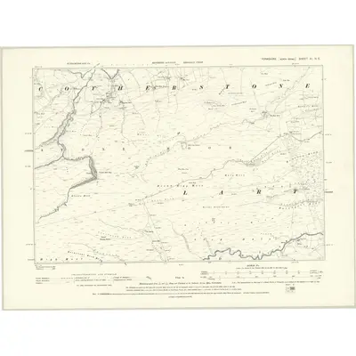 1891 Map of Yorkshire XI.NE, 1895 Print