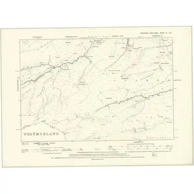 1891 Map of Yorkshire XI.NW, 1895 Print