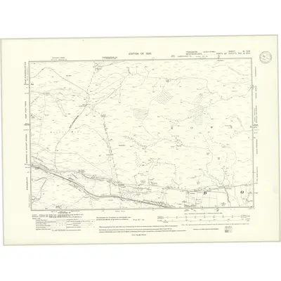 1912 Map of Yorkshire XI.SW, 1920 Print